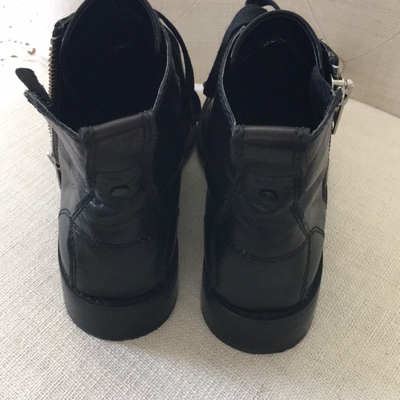 Treasure & Bond lace up leather combat booties - Picture 6 of 6